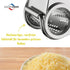 Stainless Steel Single Drum Rotary Cheese Grater, Durable Grater for Chocolate and Nuts