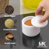 3" Counter, MARBLOUS KRAFTS Marble Salt Cellar with Lid White Salt Box, Stone Salt Container & Spice Jars, Stone Salt