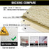 Bath Rugs Chenille 3-Piece Set, Extra Soft Absorbent Shag Beige Bathroom Mats, Machine Wash, Non-Slip Underside