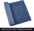 Walensee Non Slip Bathroom Rug, 24x17 Inch Dark Blue, Water Absorbent Super Soft Chenille Mat, Machine Washable