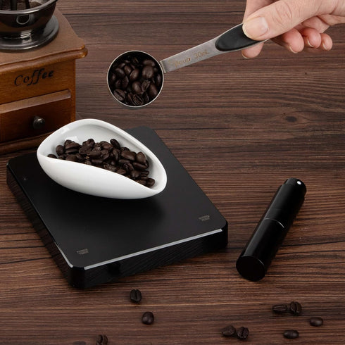 Coffee Bean Dosing Cup And Spray Bottle Set/Espresso Accessories/Coffee Bar Accessories dosing cup/Coffee Lovers Gift Ideas (White), 13x13