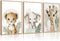 Lhoiplme Nursery Animal Wall Art Decor Baby Boy Kids Room Pictures Safari Jungle