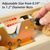 Nizodo 4 NutCracker Tool Heavy Duty Nut Cracker with Wooden Base Adjustable Nut Tongs Manual Nut Crackers for All Nuts