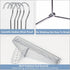 Amber Home 20 Pack Heavy Duty Metal Shirt Coat Hangers, 17 Inch Stainless Steel with Polished Chrome