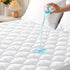 King Size Mattress Protector, 100% Waterproof Quilted Cover, Noiseless Soft & Cooling, Deep Pocket 6"-21", White