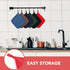 Joyhalo 6 Pack Pot Holders for Kitchen - Cotton Oven Holder with Great Heat Resistance, Non-Slip Hot Pads, Red