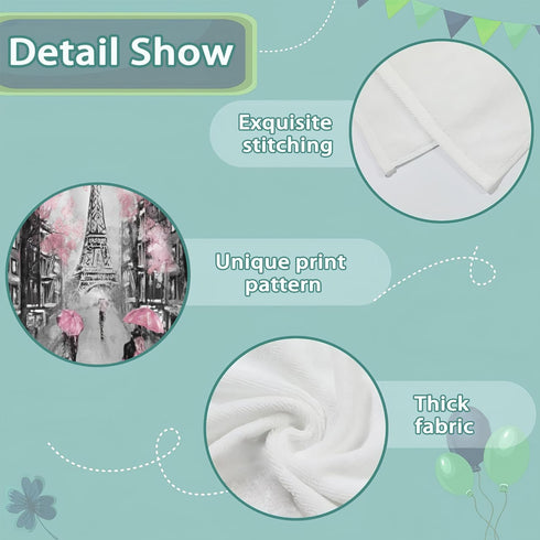 Set 2,Pink 28 14 Inch Eiffel Tower Hand Towel of Paris Decorative Bathroom Towels Face Washcloths Fingertip Towels x