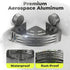 2 BREIS Corner Shower Caddy Suction Cup, PCS No Drilling Shower Shelves with Hooks, Powerful Upgraded Suction Bathroom