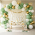 Green Balloon Garland Kit with 112pcs Sage and Olive Balloons, Gold Butterfly for Weddings and Birthdays