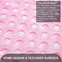 40 16 Inch TEESHLY Bath Tub and Shower Mats, Non Slip x Extra Large Bathtub Mat, Machine Washable Bathmat with Drain