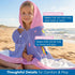 Towel Amigo 100% 50"x30" 2 Kids Hooded Beach Towel Cotton, Large Size with Snaps, Soft & Absorbent Bath Poncho
