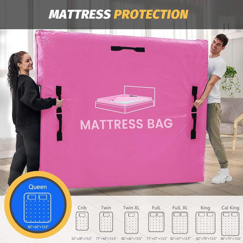 8 (82x62x13.5 Mattress Bags for Moving and Storage, BETU Queen Mattress Protector Waterproof Mattress Cover with Heavy