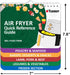 Air Fryer Cheat Sheet Magnets Cooking Guide - Over 200 Foods, Air Fryer Cooking Times Chart, Instant Air Fryer