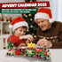 2025 Set, 24 Countdown 6+ Advent Calendar Train Building Blocks Days Surprise Christmas Calendars Toy Building Blocks