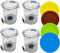 HXLFW 4 Pack Replacement Swirl Ice Creami Makers Pints and Lids Compatible with
