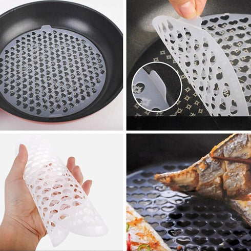 (Set of 2) Kitchen Reusable Nonstick 9-Inch Silicone Sheets, Air Fryer Liner, Baking Mat, Made in Korea