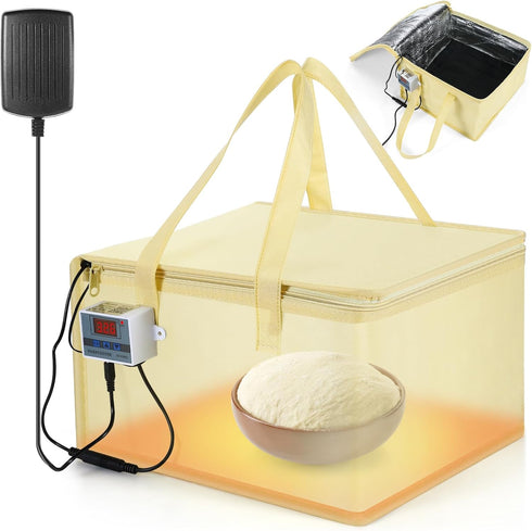 Baderke Versatile Dough Proofer with Heater Bread Proofer Warming Box and Mat