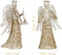 PRETYZOOM Exquisite Glitter Angel Christmas Tree Topper Figure Treetop Ornament for Festival Home Decor