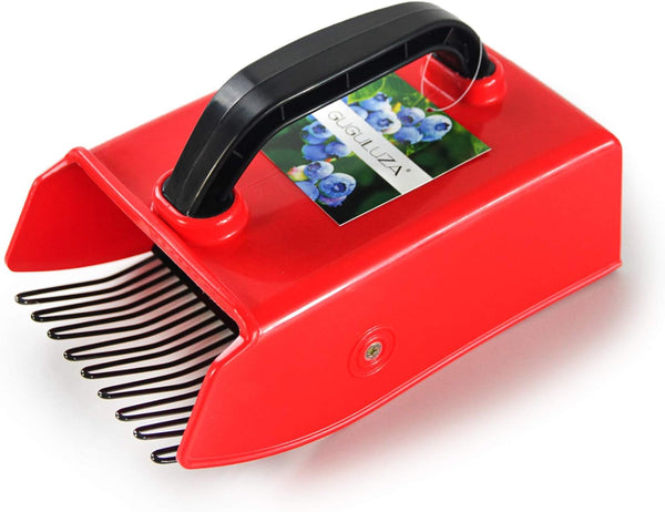 GUGULUZA Berry Picker with Metallic Comb, Plastic Blueberry Picker Scoop with Ergonomic