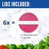 Replacement Lid for Pyrex 7.5" (7 Cup) Storage Plastic Cover Bowl 7402-PC Fuchsia (6-Pack)