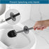 BVL Toilet Brush and Holder Set, Black Freestanding for Bathroom