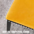 Pack 4 Deisy Dee Velvet Rectangle Vanity Stool Covers, Small Footstool Ottoman Covers of (Golden)