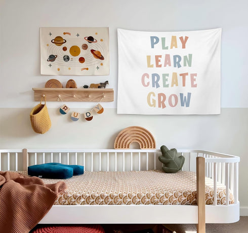 OXW 50x60 inches Classroom Decor Kids Tapestry Wall Hanging, Playroom Wall Art Decor, Nursery Wall Decor for Kids