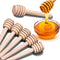 24 Pack Mini Wooden Honey Dipper Sticks - 3 inch Individually Wrapped Server for Honey Jar Dispense