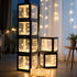 Ledido Transparent Balloon Boxes, Clear Balloon Boxes with 6 Pcs String Lights