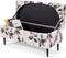 FUANGUI Ottoman Cover Stretch Storage Ottoman Bench Slipcover Printed Folding Storage Bench