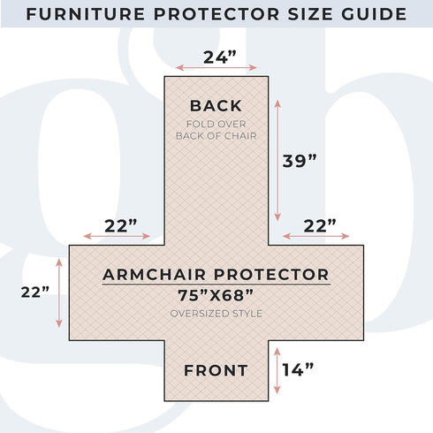 Great Bay Home Reversible Patchwork Chair Cover, Washable Slipcover Protector with Elastic Straps for Dogs, Kids, Pets