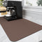 Coffee Mat, Coffee Bar Mat for Countertops, Absorbent Hide Stain Rubber Backed Dish Drying Mat for Kitchen Counter