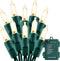 Christmas Lights - Battery Operated 50 LED String Lights with Auto-Timer and 8 Lighting Modes for Home Decoration, Warm