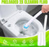 2 Pack Set, 54 Cleaning(2-Set) Disposable Toilet Brush and Holder Toilet Wand Refills, Extended Handle with Cleaner