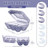 6 6 Pieces Grid Egg Carton Camping Plastic Portable Egg Box Container for Refrigerator Storage Crisper Holder Carriage