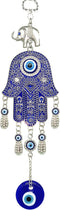 Betterdecor Blue Hamsa Hand Evil Eye Amulet | Good Luck Charm Decoration for Home Office Car - 028