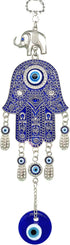 Betterdecor Blue Hamsa Hand Evil Eye Amulet | Good Luck Charm Decoration for Home Office Car - 028