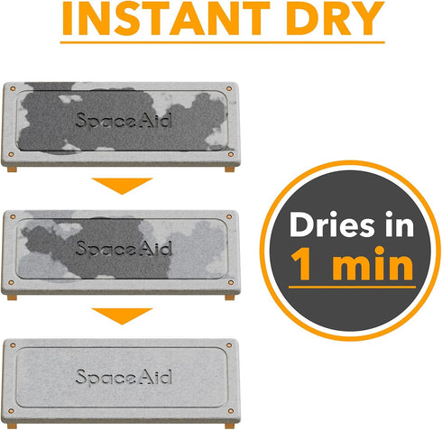 Countertop SpaceAid DryingNeat Sink Organizer, Instant Dry Sink Caddy Organizers, Kitchen Sponge Soap Holder Dispenser