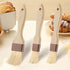 3 Pcs Natural Bristle Pastry Brush Set - Cooking, Food, Butter, and BBQ Brushes for Sauce and Baking