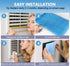8 12" 120" 48Pcs MERV Air Vent Filters, x Cut to Size Air Filter Material, Triple Vent Filter HVAC Furnace Filters Kit