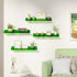 15" 4 Pack upsimples Acrylic Shelves for Wall Decor, Display Shelf Perfume Organizer for Bathroom, Bedroom, Living