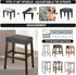 Counter B,4 Pack NeColorLife Rectangle Bar Stool Covers,Stretch Waterproof Saddle Seat Covers for Height and Kitchen
