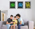 Neon Gaming Posters for Boys Room Decor, Gamer Wall Art Set of 6 (8”X 10”) for Bedroom, Game Room