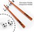 Cute Panda Chopsticks and Rest Gift Set, Reusable Wooden Chopsticks with Ceramic Holder for Wedding Presents
