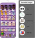 Closet Dual-sided Hanging Baby Shoes Organizer Toddler Shoe Storage Holder for Kids Bow Socks Underwear (PURPLE)