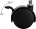12 Pack Tosnail Plastic Caster Wheels with Brake, Threaded Mounting Wheels for Plant Caddy Plant Stand - Black