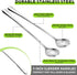 9-Inch Long Stainless Steel Coffee Spoons, Ice Cream Spoon, Tea Spoons, 2 Pack for Cocktail Stirring, Coffee Bar
