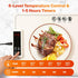 4 6 5 Settings, Countertop, Warming Mat for Food, Graphene & Aluminum Foil Full Surface Heating Electric Warming Tray