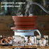 Set of 2 Paperless Collapsible Travel Pour Over Coffee Dripper Kit, Silicone Maker with Stainless Steel Filter