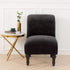 Beacon Pet Armless Chair Slipcover Stretch, Velvet Spandex Accent Chair Cover, Removable Washable Furniture Protector
